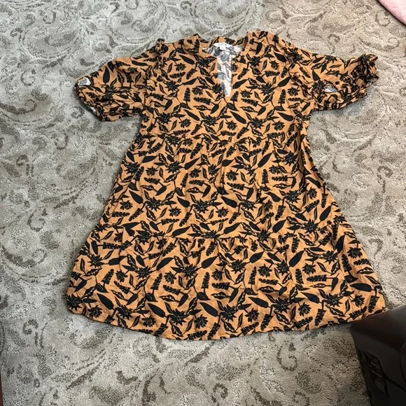 black dress with golden dupatta GOLD/BLACK LEAF MAXI DRESS – Pampas Fashion Boutique main image 1